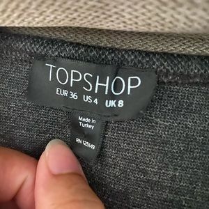 Top shop high neck body con mini dress